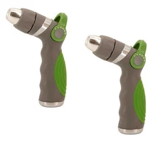 Adjustable Garden Hose Nozzle 2 Pack Fireman Control Sprayer Mist to Stream