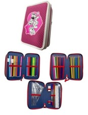Caja Escuela 3D Disney La Oficina De 101 Con 3 Cremallera Y Rotuladores Giotto