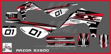 Razor SX500 graphics kit decals THICK AND HIGH GLOSS 