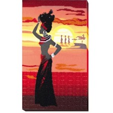 Bead Embroidery Kit Africa Beaded stitching Beadwork DIY Abris Art