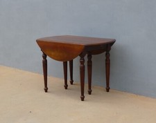 Tavolo in mogano allungabile a bandelle con tre allunghe, L 115 x P 68 cm!