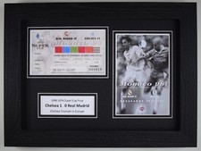1998 Super Cup Final A4 Photo Match Ticket Display Football Programme Chelsea