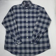 Abercrombie & Fitch Plaid Big Shirt Plaid Cotton Button Down Vintage USA MADE