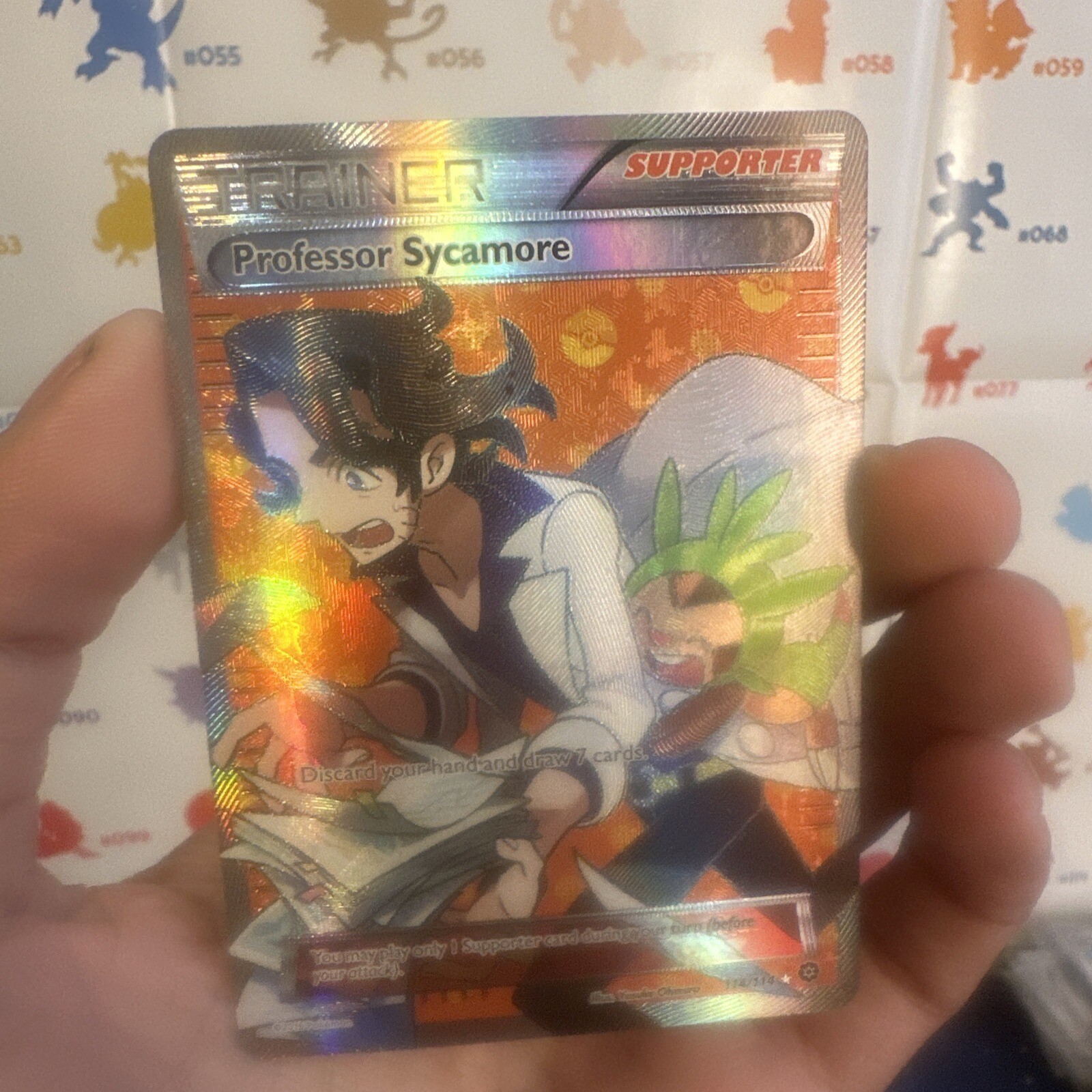Pokémon TCG Professor Sycamore Steam Siege 114/114 Regular Full Art
