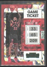 2021-22 Panini Contenders Ticket Green Cracked Ice Gary Trent Jr. #21