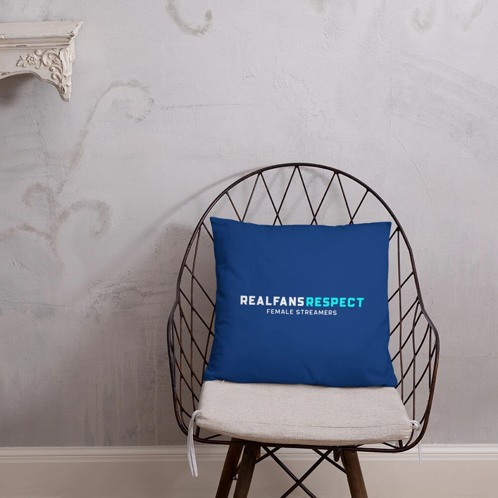 RealFan Respect Female Streamer Basic Pillow
