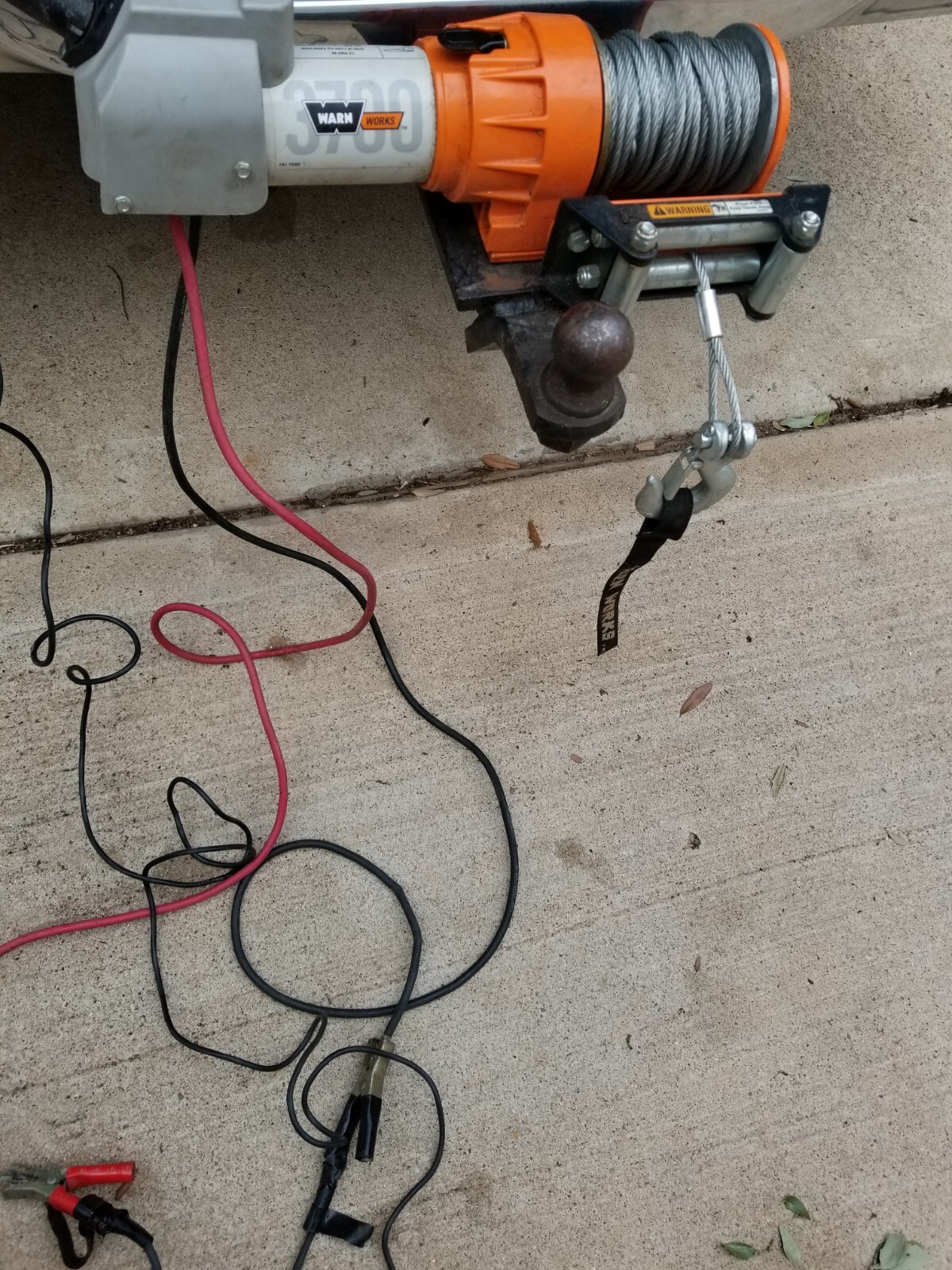 Warn Works Winch 603700 Utility Winch 3700 Lb Capacity Mounted Hitch