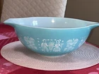 Pyrex Amish Butterprint Turquoise 444 Cinderella Nesting Mixing Bowl Vintage