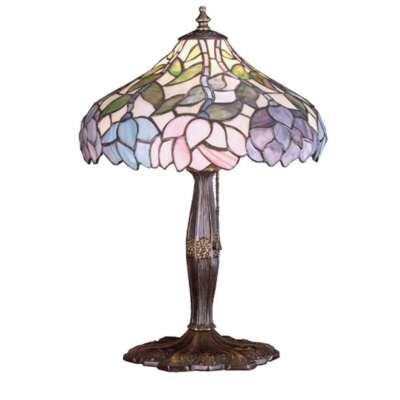 Meyda Lighting 17'H Wisteria Accent Lamp, Beige Pink Pr Purple/Blue 59 - 52134