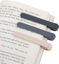 3Pcs Automatic Bookmark, Silicone Smart Book Marks for Reading Women, Men, Kids