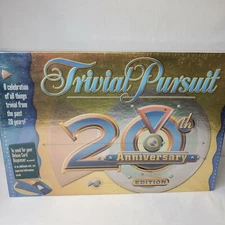 Trivial Pursuit 20th Anniversary Edition 80s 90s Trivia Game Hasbro New Sealed