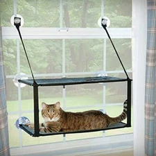 K&H Pet Products EZ Mount Window Kitty Sill Double Stack Gray 12 X 23 Inches