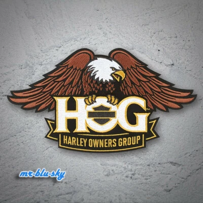 🏍️ Large Eagle Gold Patch ~ Harley Davidson Owners Group HOG H.O.G. - Image 1 of 4