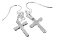 Minott Modeschmuck Damen Ohrringe Kreuz-AnhäNger Materialmix 12194