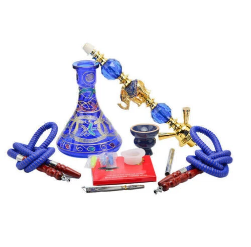 Elegant Fine Large 52cm Shisha Hookah Four Hose Handmade Traditional Gift XMAS - Picture 49 of 55