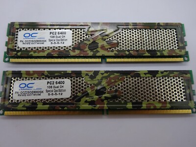 OCZ Special Ops Edition 2GB (2x1GB) DDR2 OCZ2SOE8002GK PC2 6400 5-5-5-12 #R1706