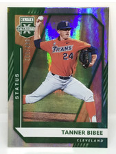 2021  ELITE EXTRA EDITION BASEBALL  TANNER BIBEE RC GREEN #389/499  Tribe