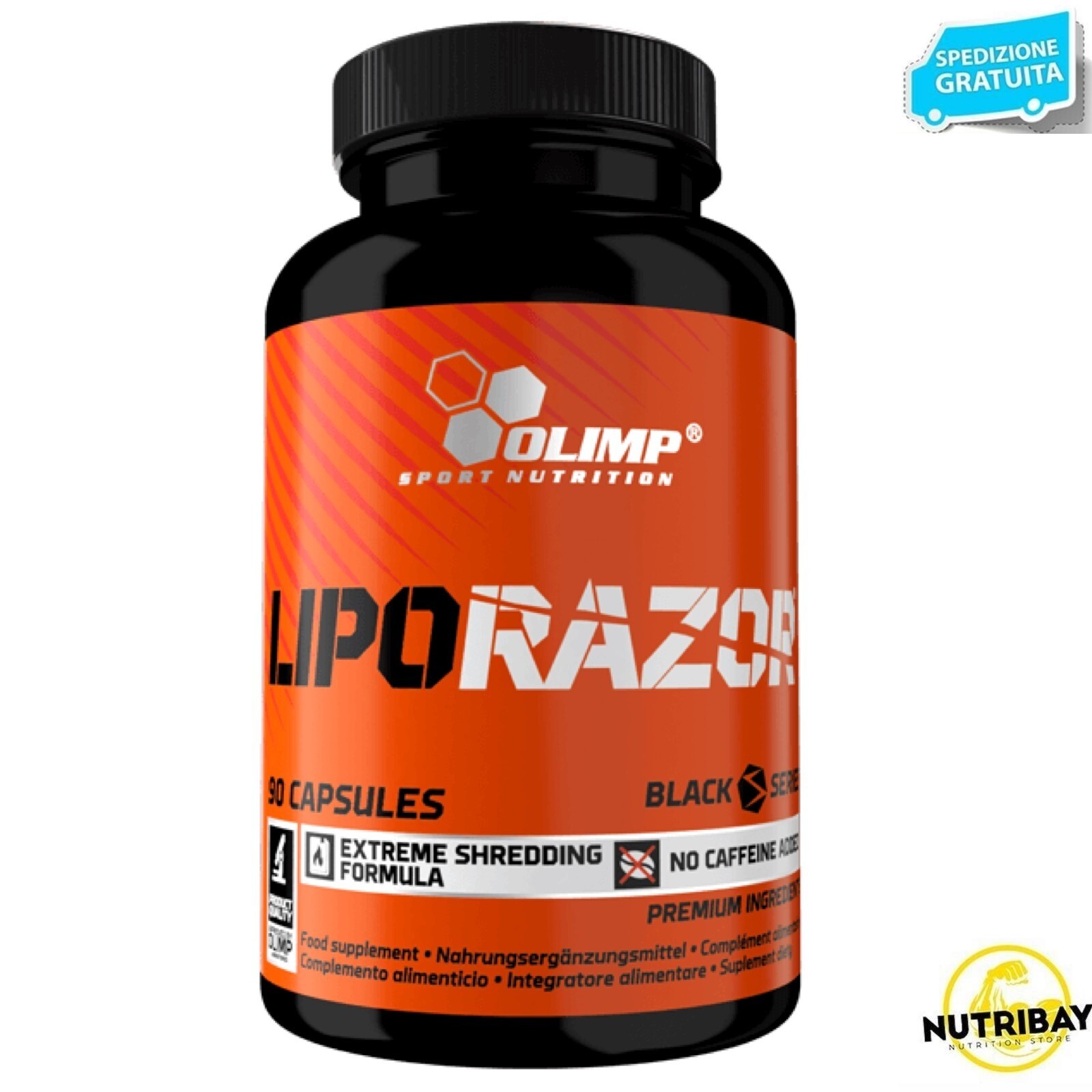 OLIMP SPORT NUTRITION LIPORAZOR 90 caps TERMOGENICO BRUCIA GRASSI BURNER