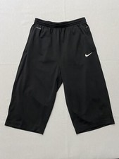 Nike Y2K Dri Fit Womens Crop Gym Activewear Pants Embroidered Pockets Size XL