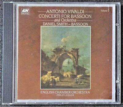 Vivaldi: Concerti for Bassoon & Orch. Vol. 2. Daniel Smith, ECO. 1 CD. ASV 1987.