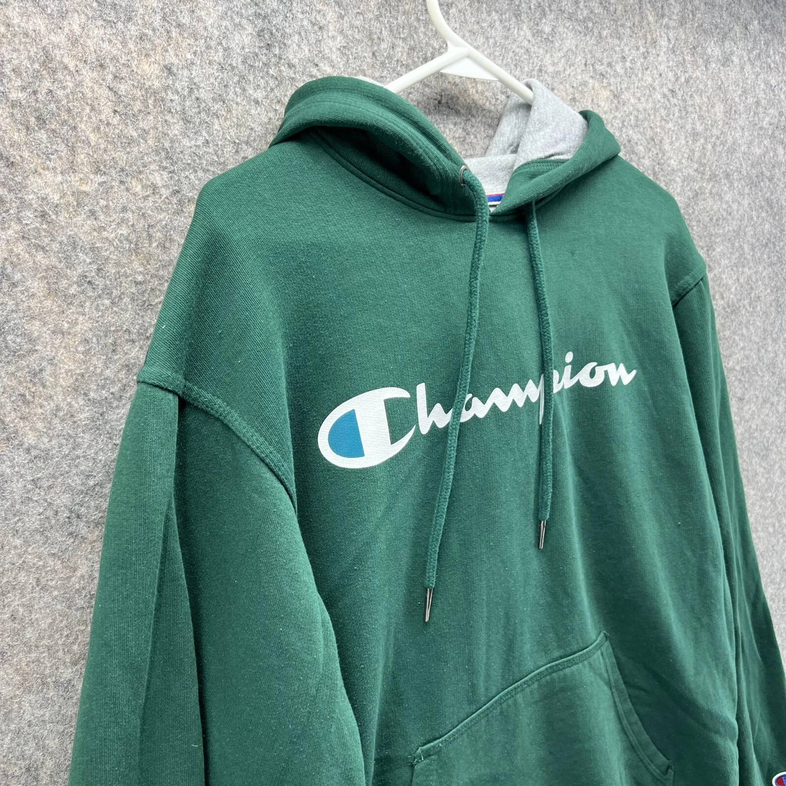 VETEMENTS Felpa con cappuccio Champion uomo piccolo adulto verde pullover felpa incantesimo cotone