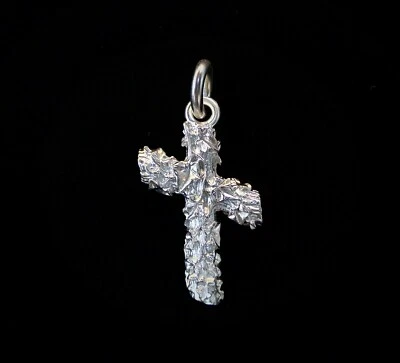 Large Ivy Cross solid heavy 87 grams Sterling silver 925 Love Cross - Image 1 of 4