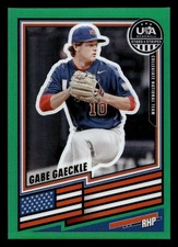 2026 Panini Prizm USA Stars & Stripes - Green Prizm - #77 Gabe Gaeckle
