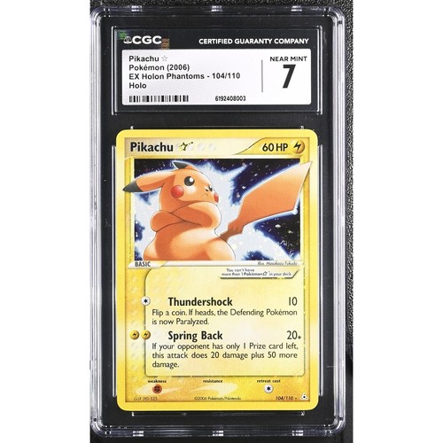 Pikachu ★ graded CGC 7 for sale on eBay