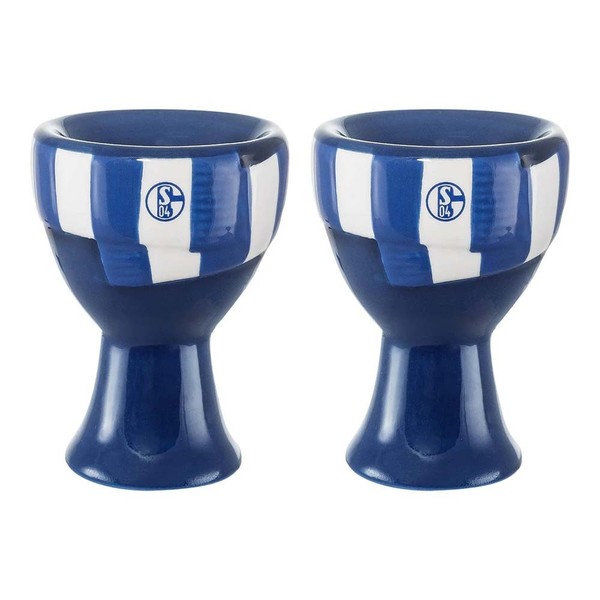 Eierbecher 2Erset Schal Fc Schalke 04 FrüHstüCksei Fanschal 24134 Fanartikel S04-image