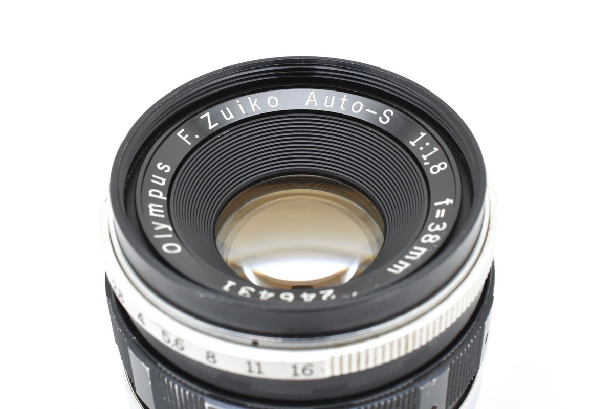 【美品】OLYMPUS F.Zuiko Auto-S 38mm f1.8 TTLナンバータイプ！】 OLYMPUS F.Zuiko Auto-S 38mm F1.8 - 三