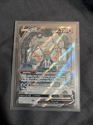 Zacian V Crown Zenith Galatians Gallery Full Art Clean Copy
