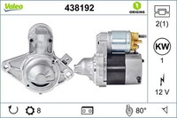 Anlasser Starter Valeo Origins - New O.E. Technologie 438192 FüR C1 Toyota Aygo