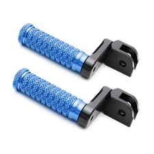 Blue M-Grip 40mm Riser Front Foot Pegs For CB500X 14 15 16 17 18 19 20 21 22
