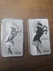2x 2026 Year of the Horse 1 oz .999 Silver Bars Matching Pair