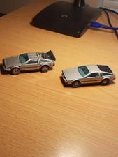 Hot Wheels Back To The Future Time Machine  And  Bonus Stock DeLorean Car