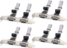 2 Port Db9 Rs232serial Port Bracket To 10 Pin Headerribbon Cable Connector Adapt