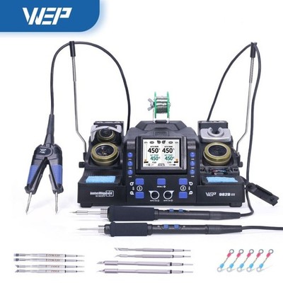 WEP Precision Soldering Station Tweezers Rework Station Portable Solder Iron Kit