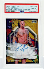 Tom Aspinall (2024) Topps Finest UFC #FA-TMA Autograph Gold Refractor S#37/39