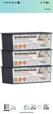Zippland Upgrade Diaper Pail Refills Bags with 3 Pack 120 Bags Comp with Genie