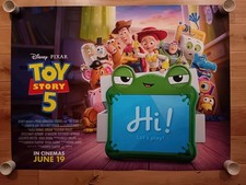 Toy Story 5 UK Original Cinema Quad poster 30"40" Double Sided