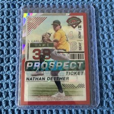 2024 Panini Prospect Edition - Nathan Dettmer #109 Red Ice Prizm (RC)