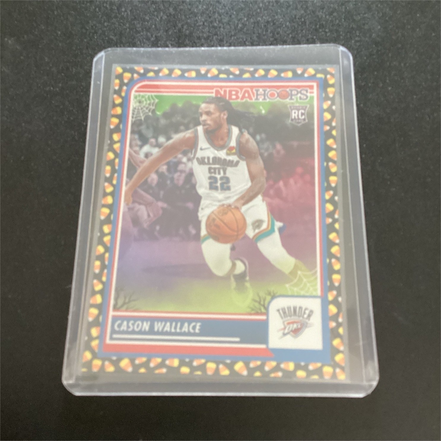 2023-24 Panini Haunted Hoops Rookie Cason Wallace #76 SP  Candy Corn