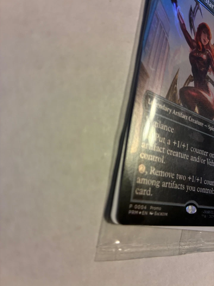 Marvel Legends/Magic The Gathering  MJ as Iron Spider, Stark Upgrade   Foil - Image 4 of 4