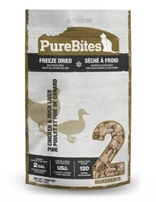PureBites Chicken and Duck Liver Freeze Dried Natural Nutritious Treats 1.12 oz
