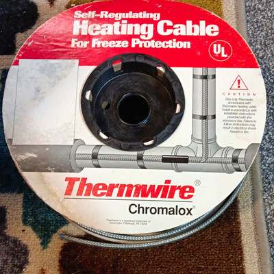 Chromalox Thermwire Self-Regulating Heating Cable for Freeze Protection