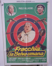 poster 2F Fracchia the human beast Black relatives Paolo Villaggio Lino Banfi '81