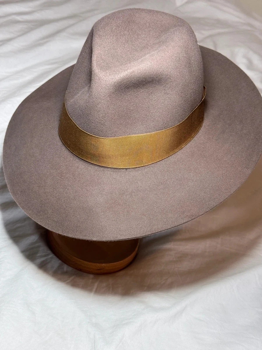 Fedora de fieltro marrón Borsalino Alessandria talla 6 3/4/55 cm