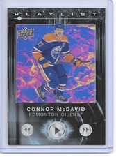 Connor McDavid 2024-25 Upper Deck Playlist #PL-5 Oilers Hockey NM Holo Insert
