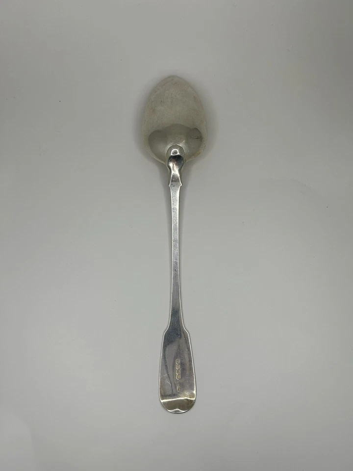12" Large Serving Spoon Sterling Silver London 1816 Antique Fine Dining - Image 3 of 4