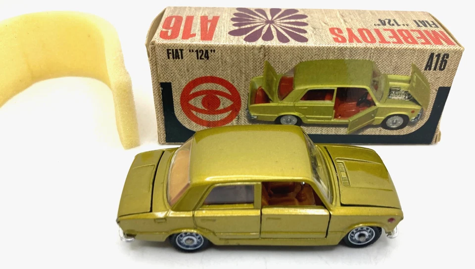 44602 MEBETOYS / ITALIE / A16 FIAT 124 OR 1/43 - Photo 4/4